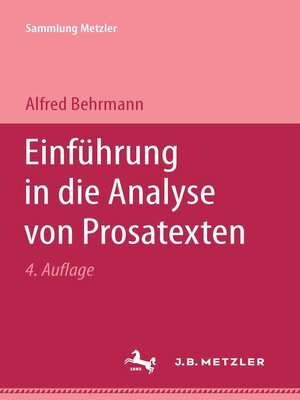 cover image of Einführung in die Analyse von Prosatexten